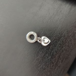 Pandora silver dangle heart charm